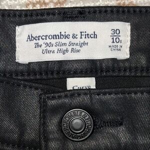 Abercrombie & Fitch Black Slim Straight Jeans